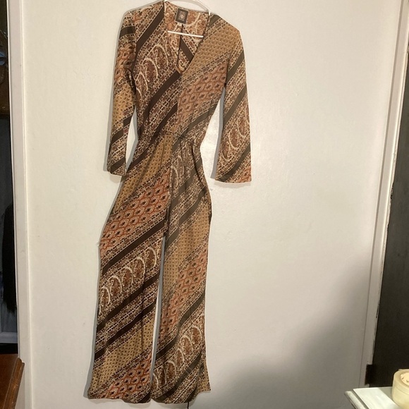 1970’s polyester zip front jump suit Anne Klein for Lily of France size Small - Picture 1 of 12